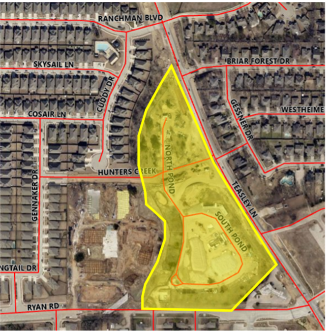 Denton West Map